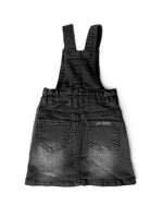 Denim Skirt Overalls - Black - FIVE&KNUX