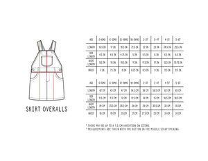 Denim Skirt Overalls - Grey Wash - FIVE&KNUX